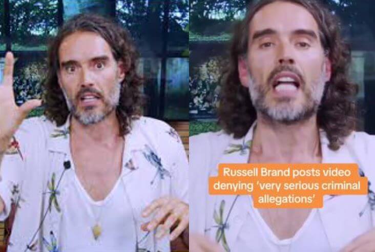 Russell Brand posted a video on X/ Twitter